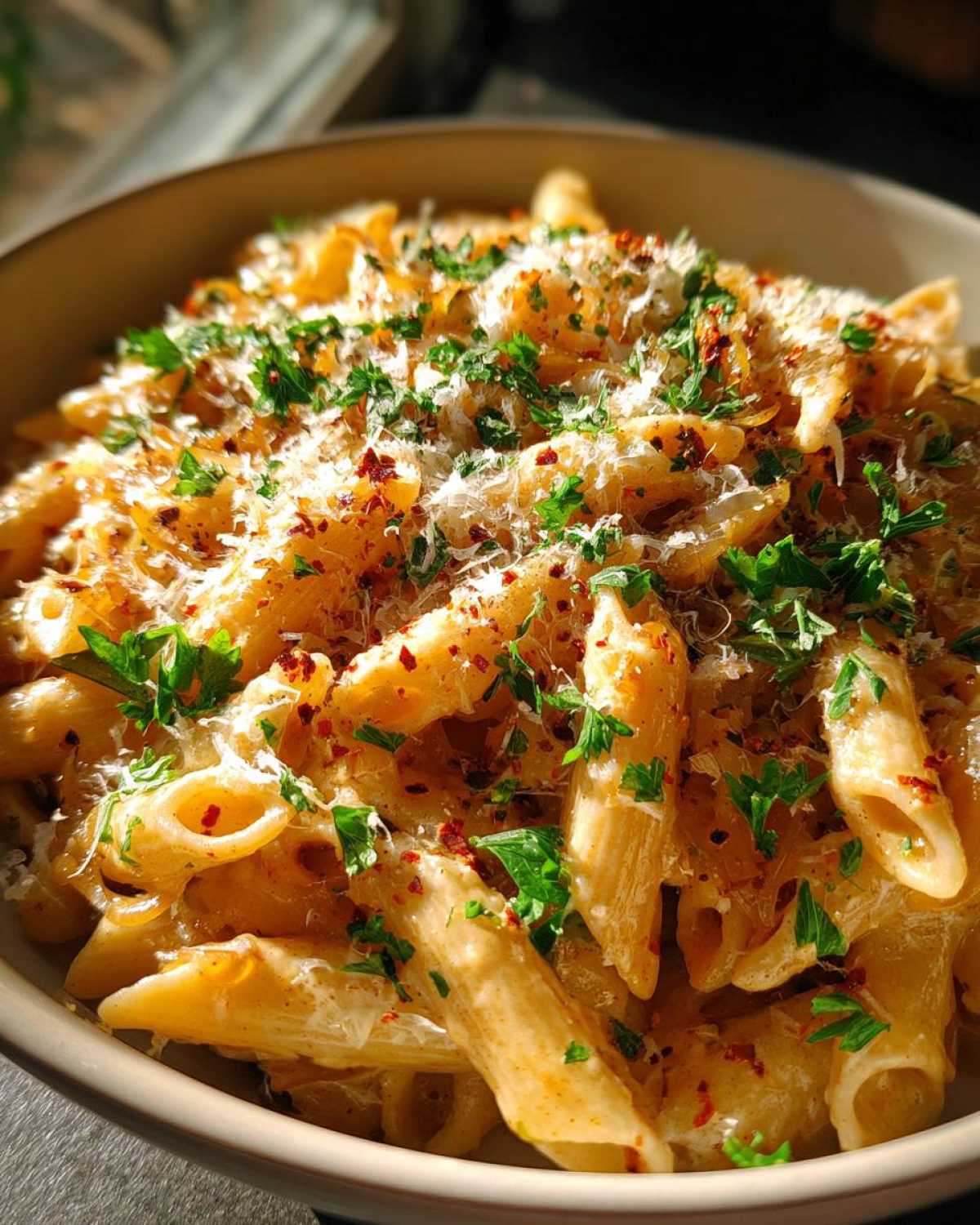 Creamy One Pot French Onion Pasta - detail 3