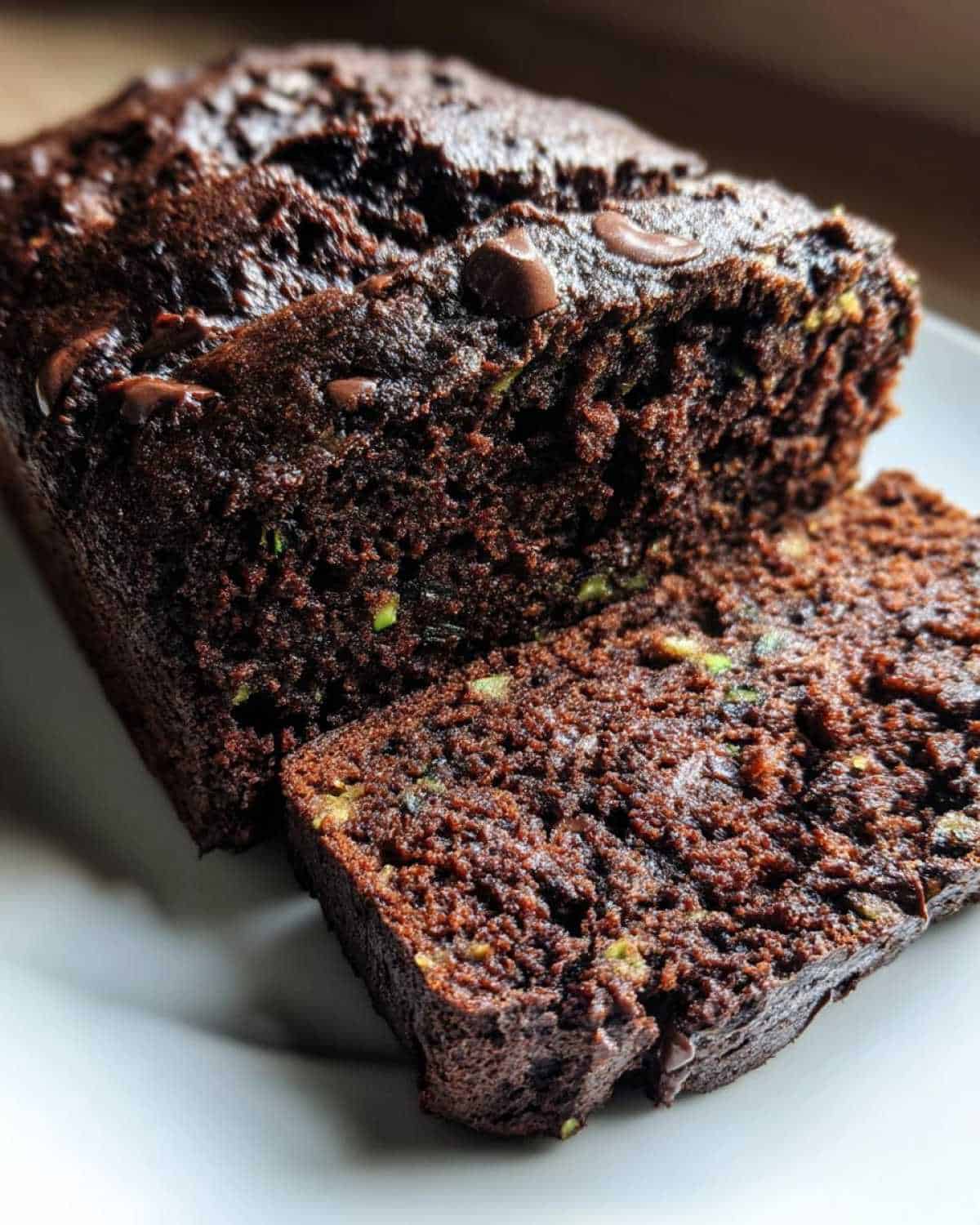 Vegan Chocolate Zucchini Bread - detail 3