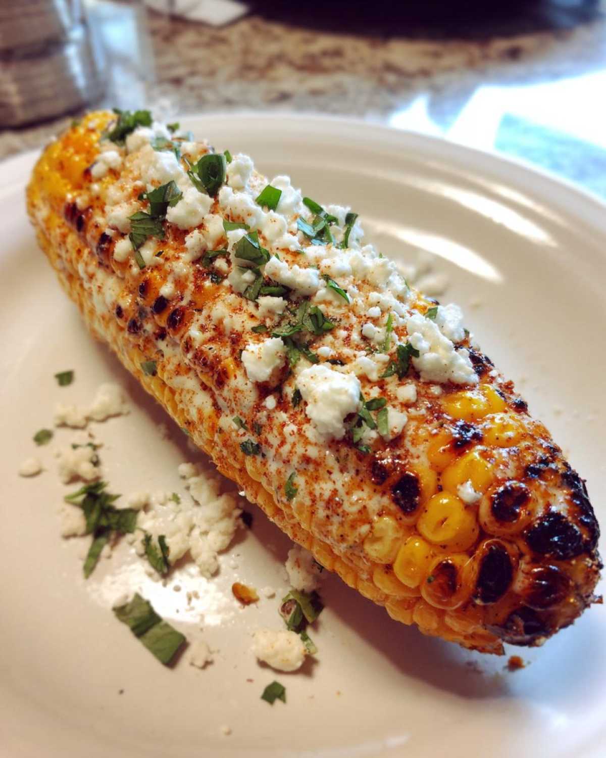 Vegan Mexican street corn - detail 3