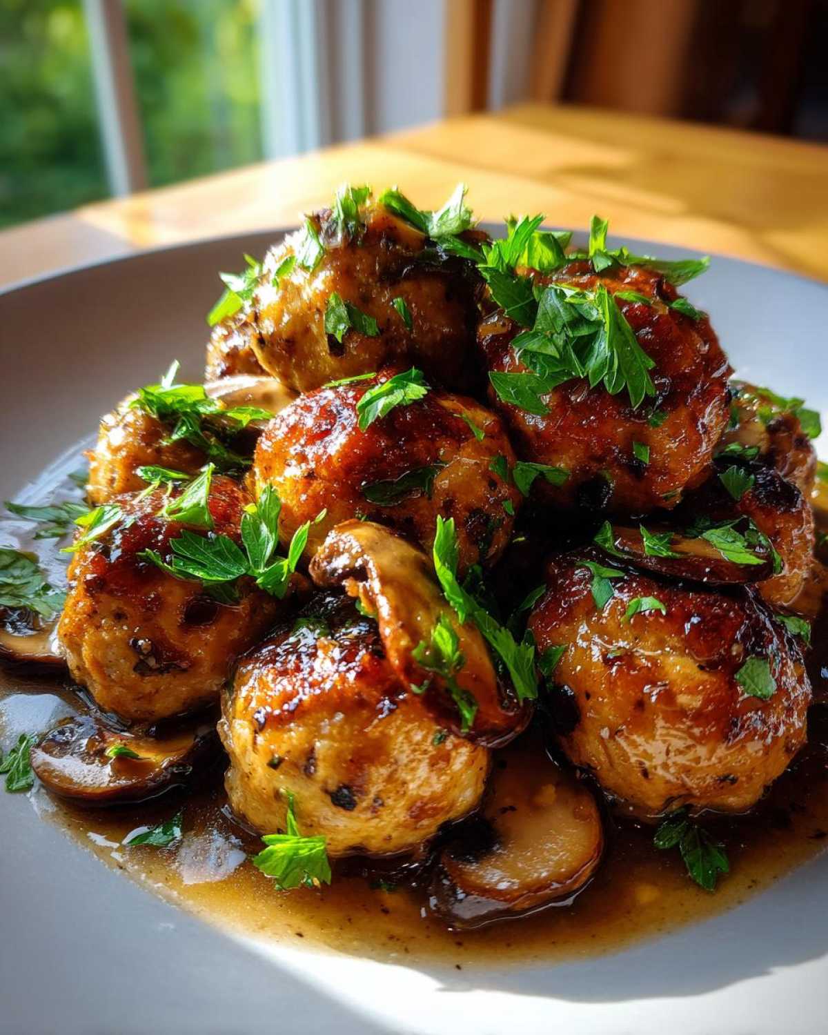 Chicken Marsala Meatballs - detail 2
