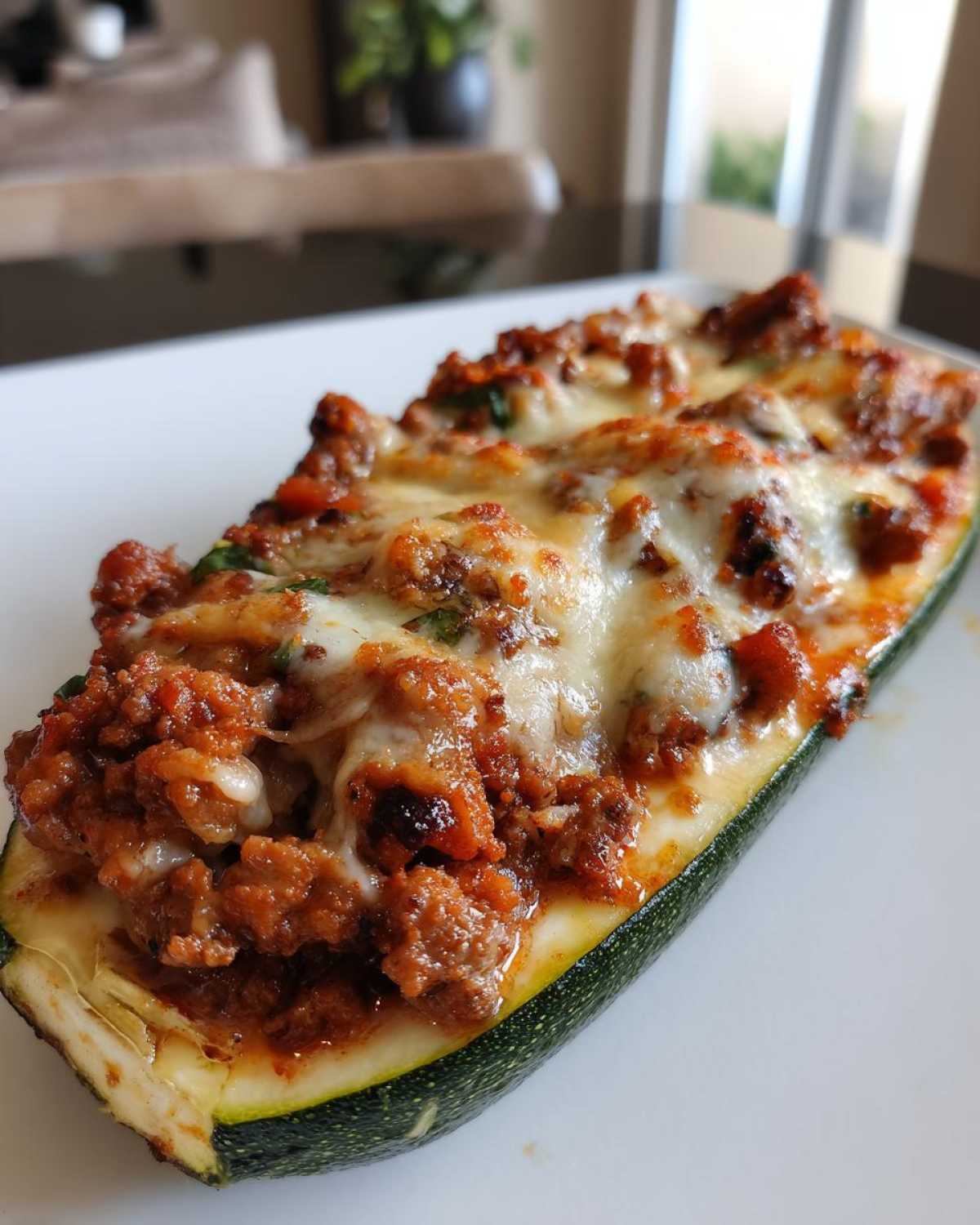 Stuffed Zucchini Boats - detail 2