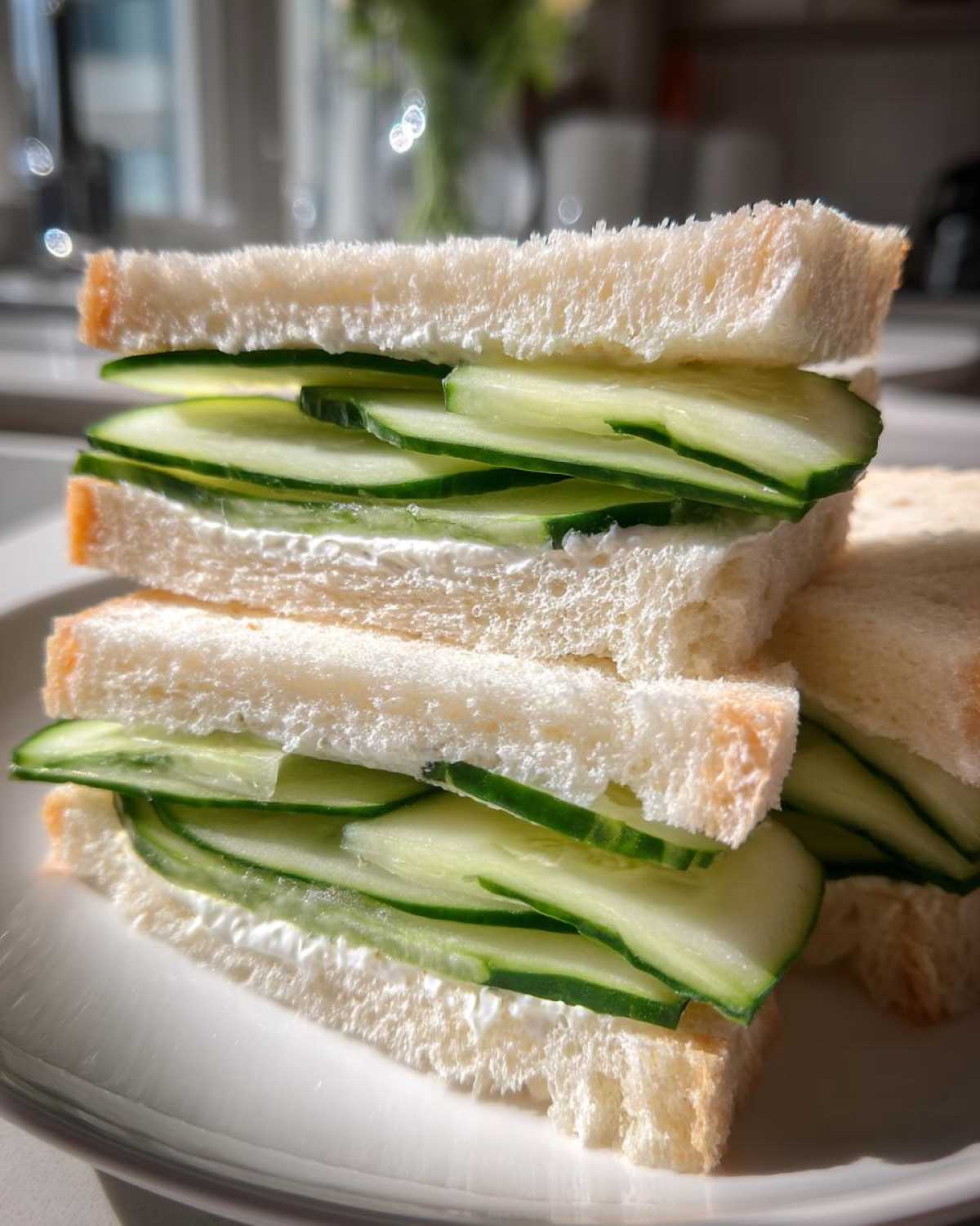 Classic Cucumber Tea Sandwiches (Crustless) - detail 1