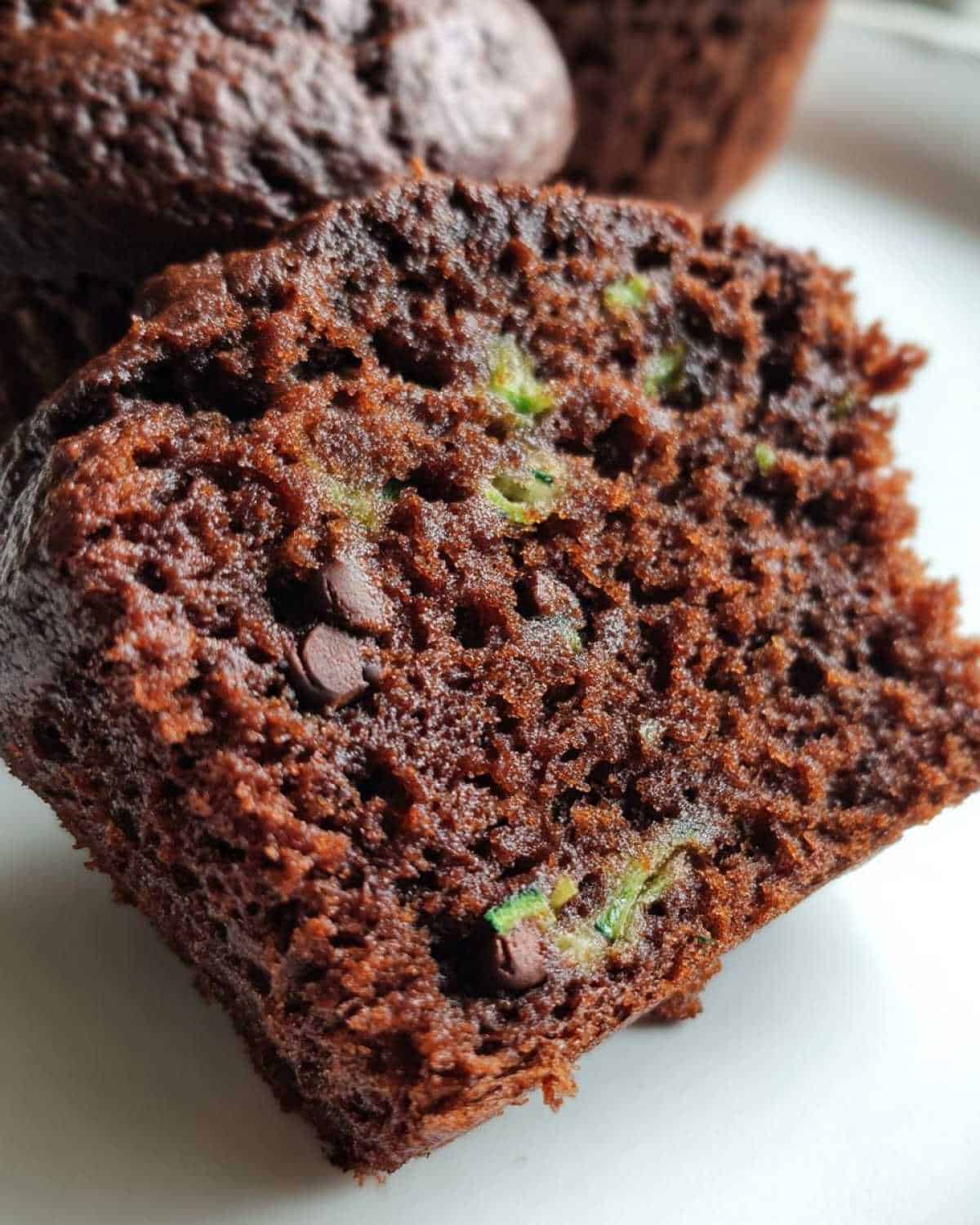 Double Chocolate Zucchini Muffins - detail 2