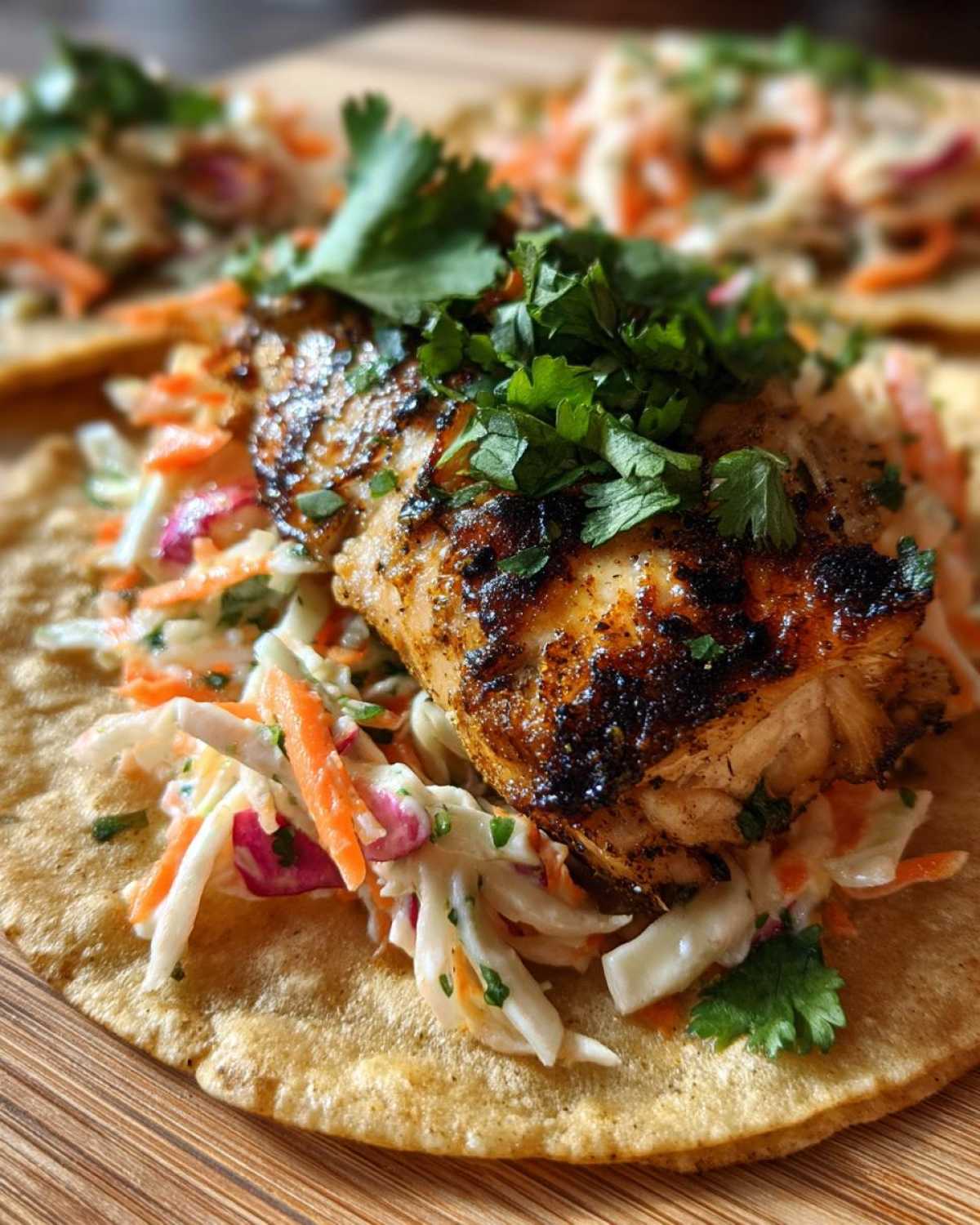 Grilled Fish Tacos with Chipotle Slaw - detail 3