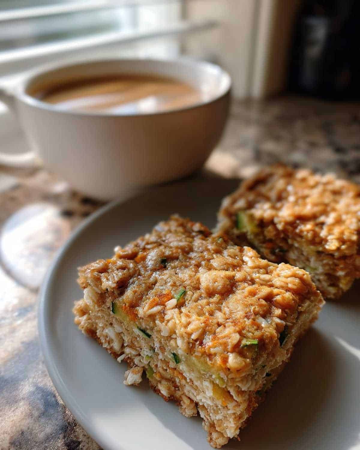 Chewy Zucchini Oatmeal Bars - detail 3