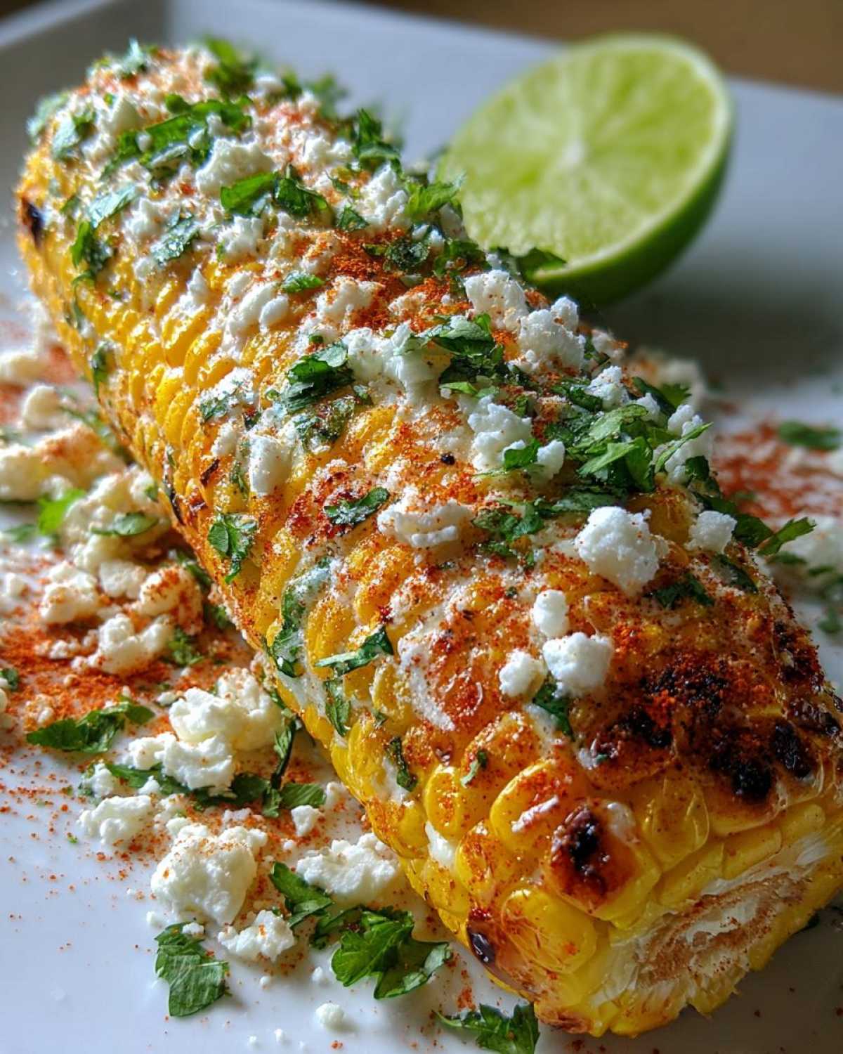 Mexican street corn garnish - detail 1