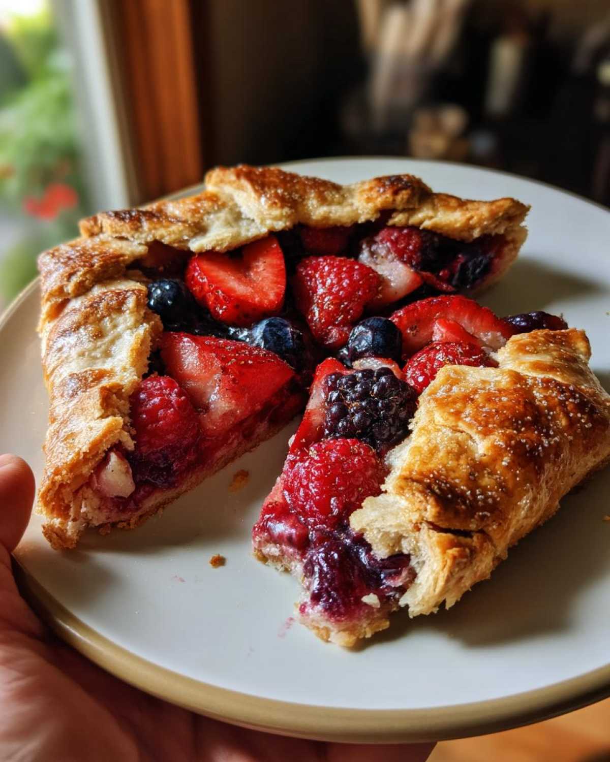 Rustic Summer Berry Galette - detail 3