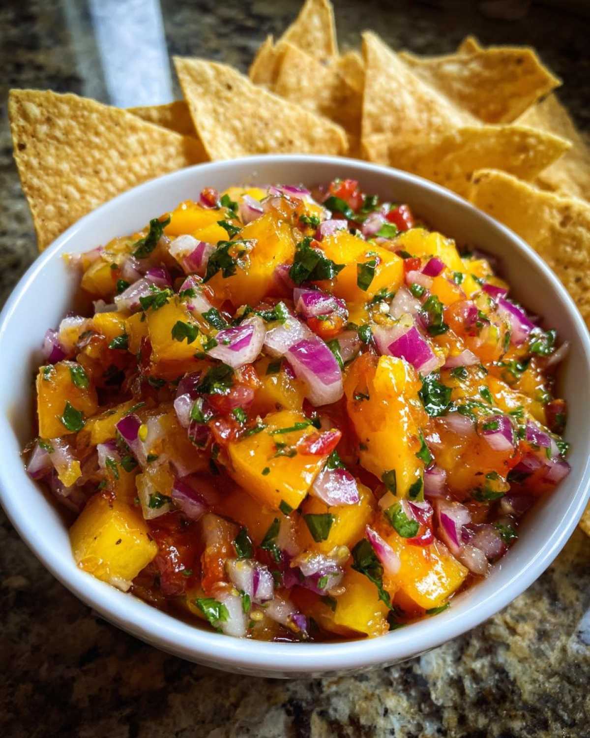 Fresh Peach Salsa for Chips or Grilling - detail 2