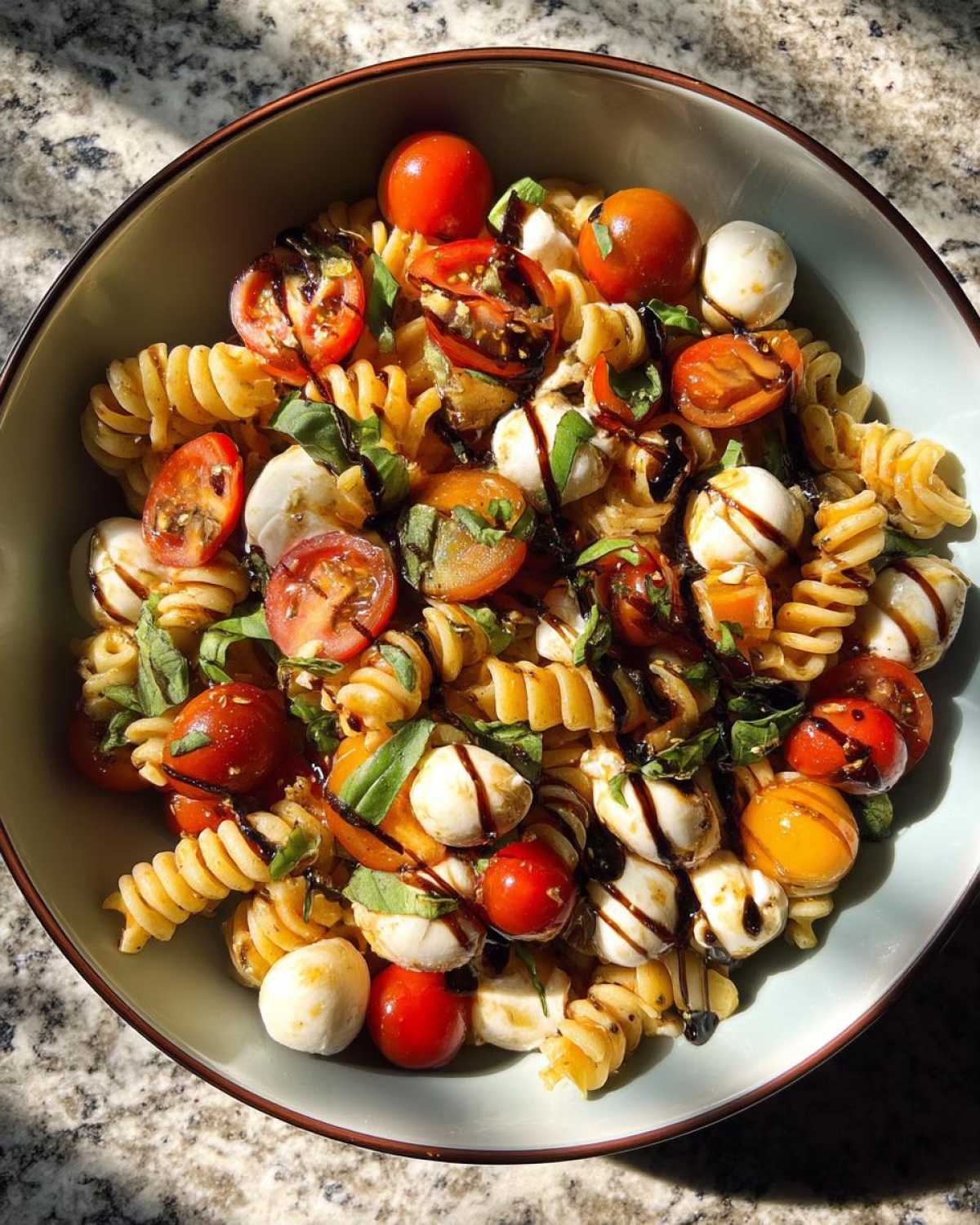 Caprese Pasta Salad - detail 1