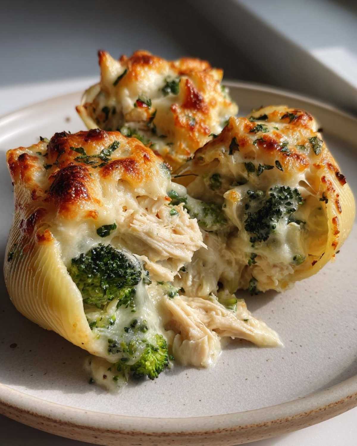 Chicken & Broccoli Alfredo Stuffed Shells - detail 3