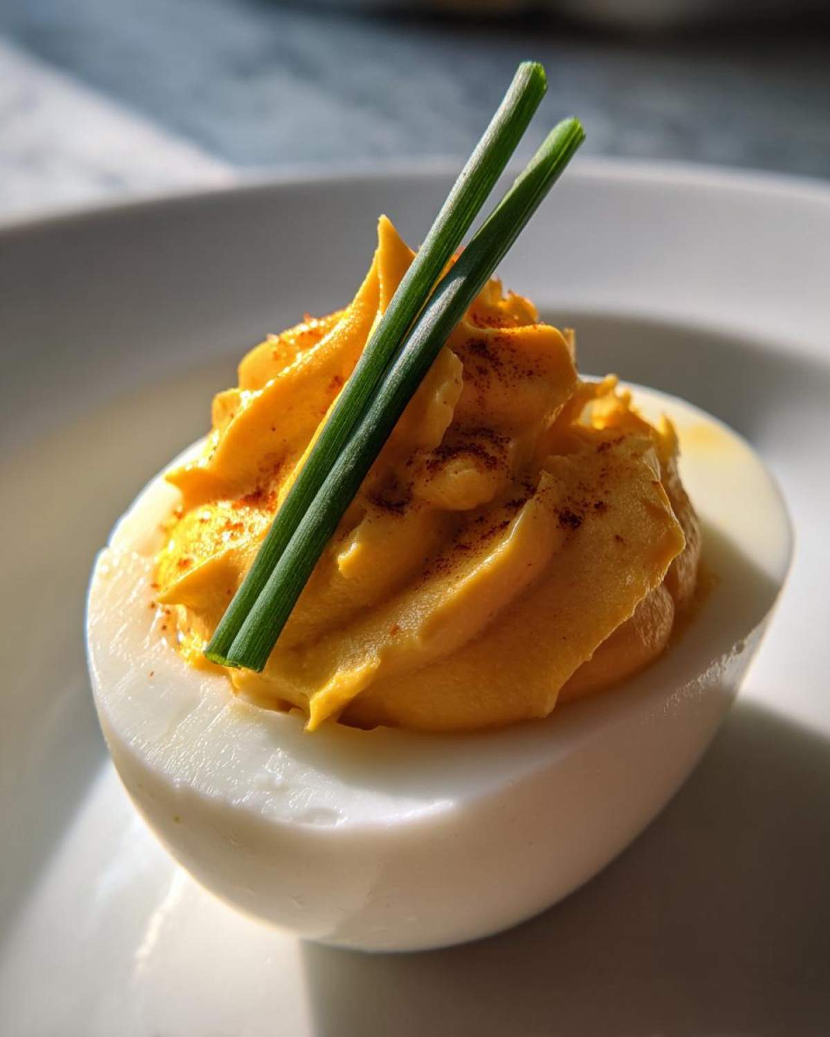 Pumpkin Deviled Eggs - detail 1