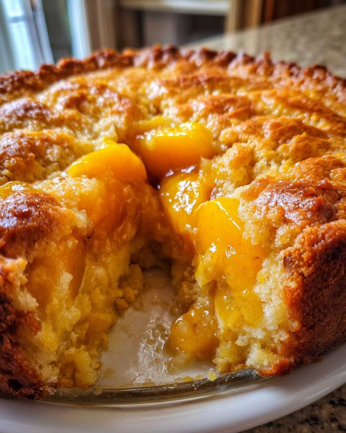 Homemade Peach Cobbler (with Fresh Peaches) - detail 2