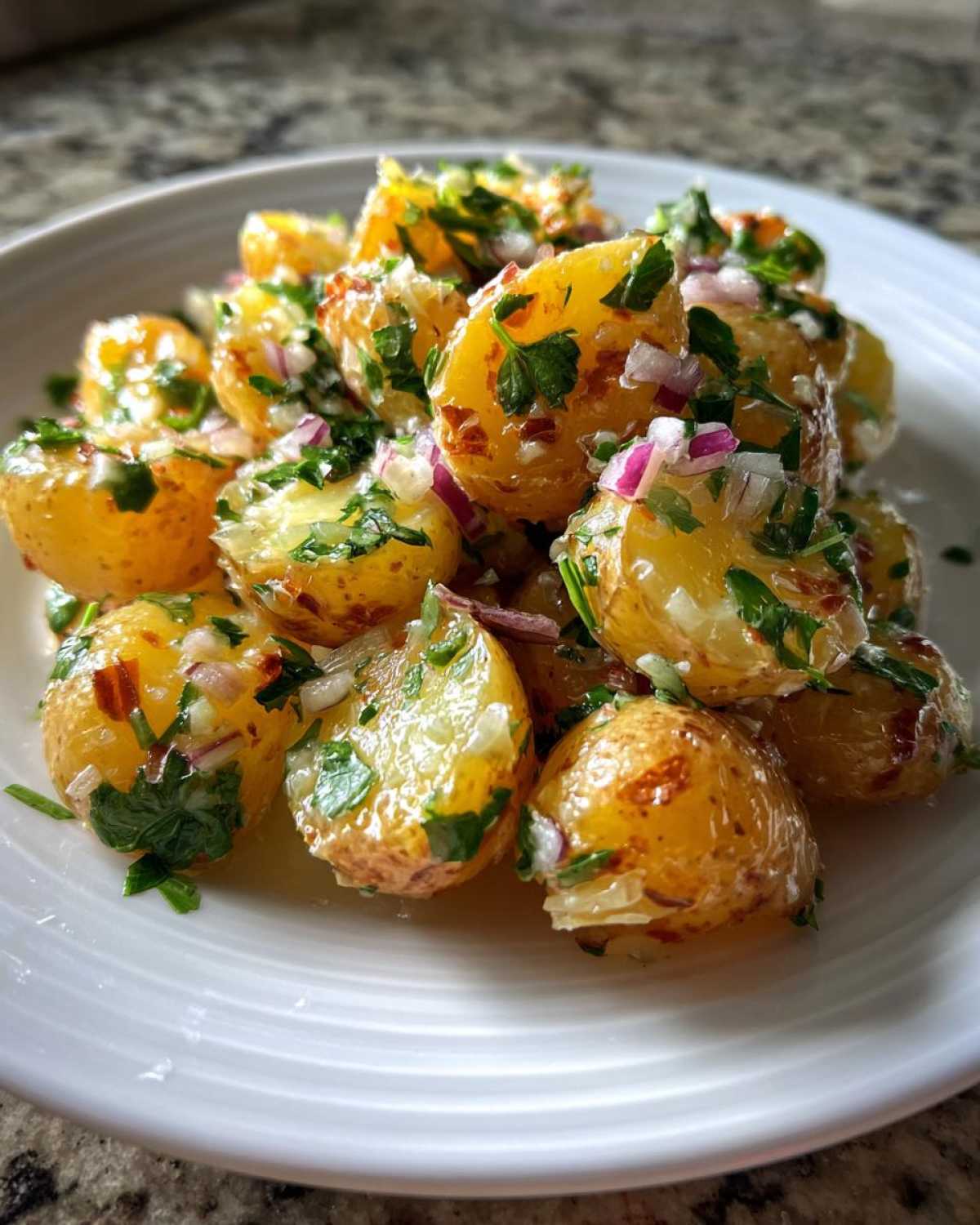 Warm potato salad - detail 3