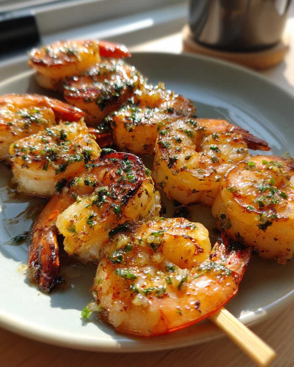 Garlic Butter Grilled Shrimp Skewers - detail 3