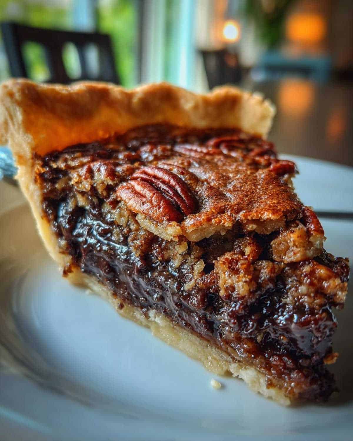 Chocolate Fudge Pecan Pie Cobbler - detail 2
