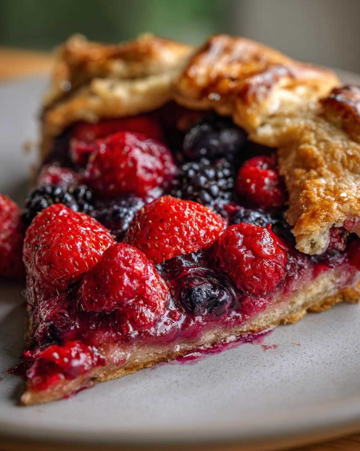 Rustic Summer Berry Galette - detail 2