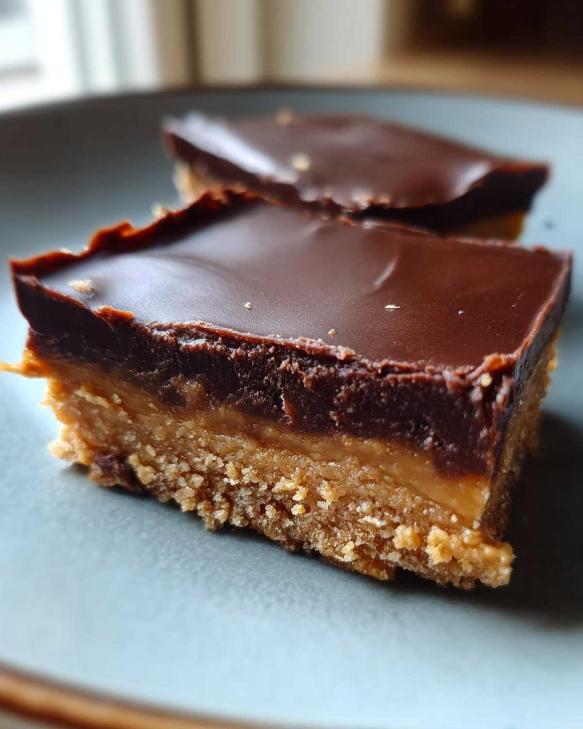 Easy No-Bake Peanut Butter Chocolate Bars - detail 2