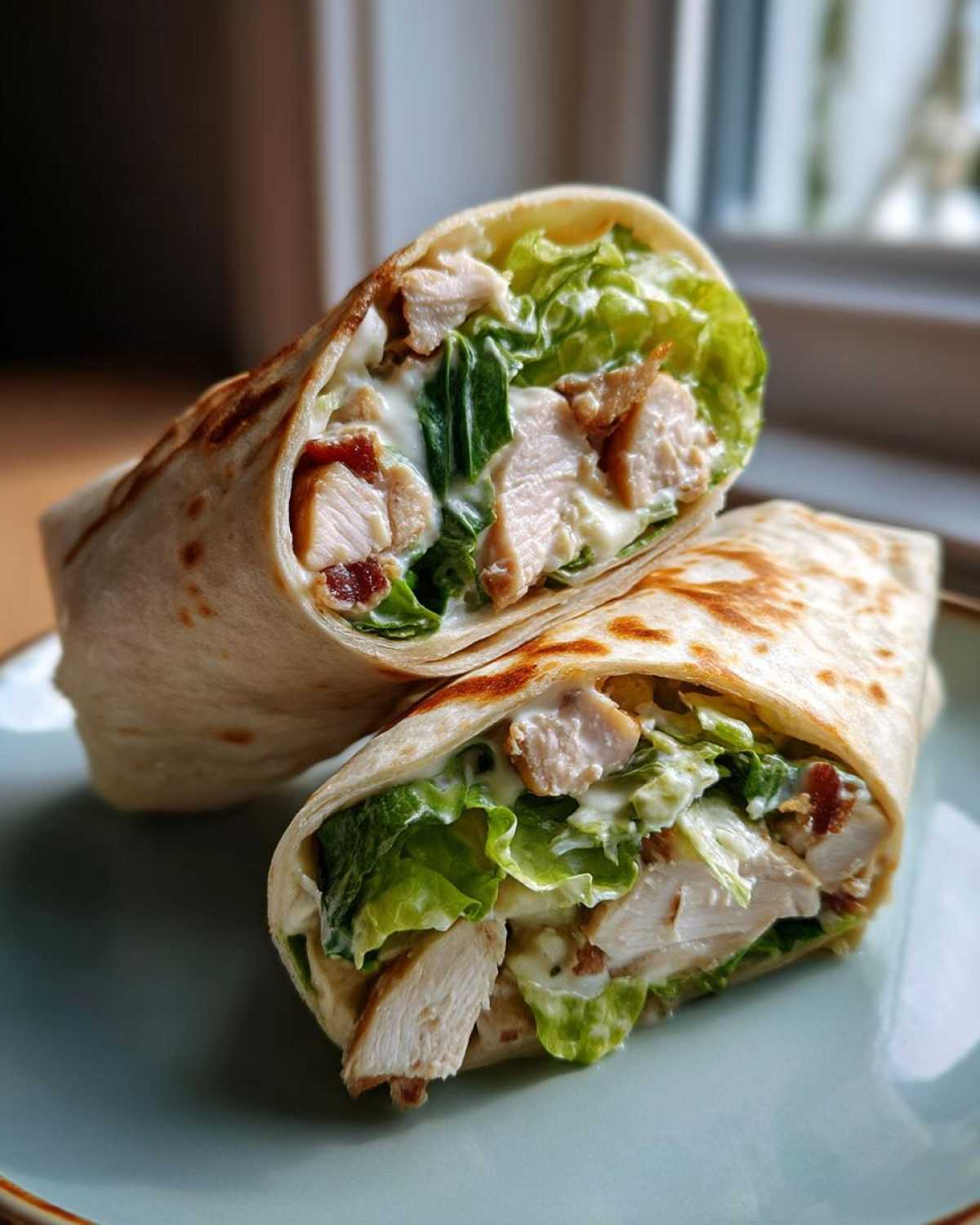 Quick Chicken Caesar Wraps for Lunch - detail 1
