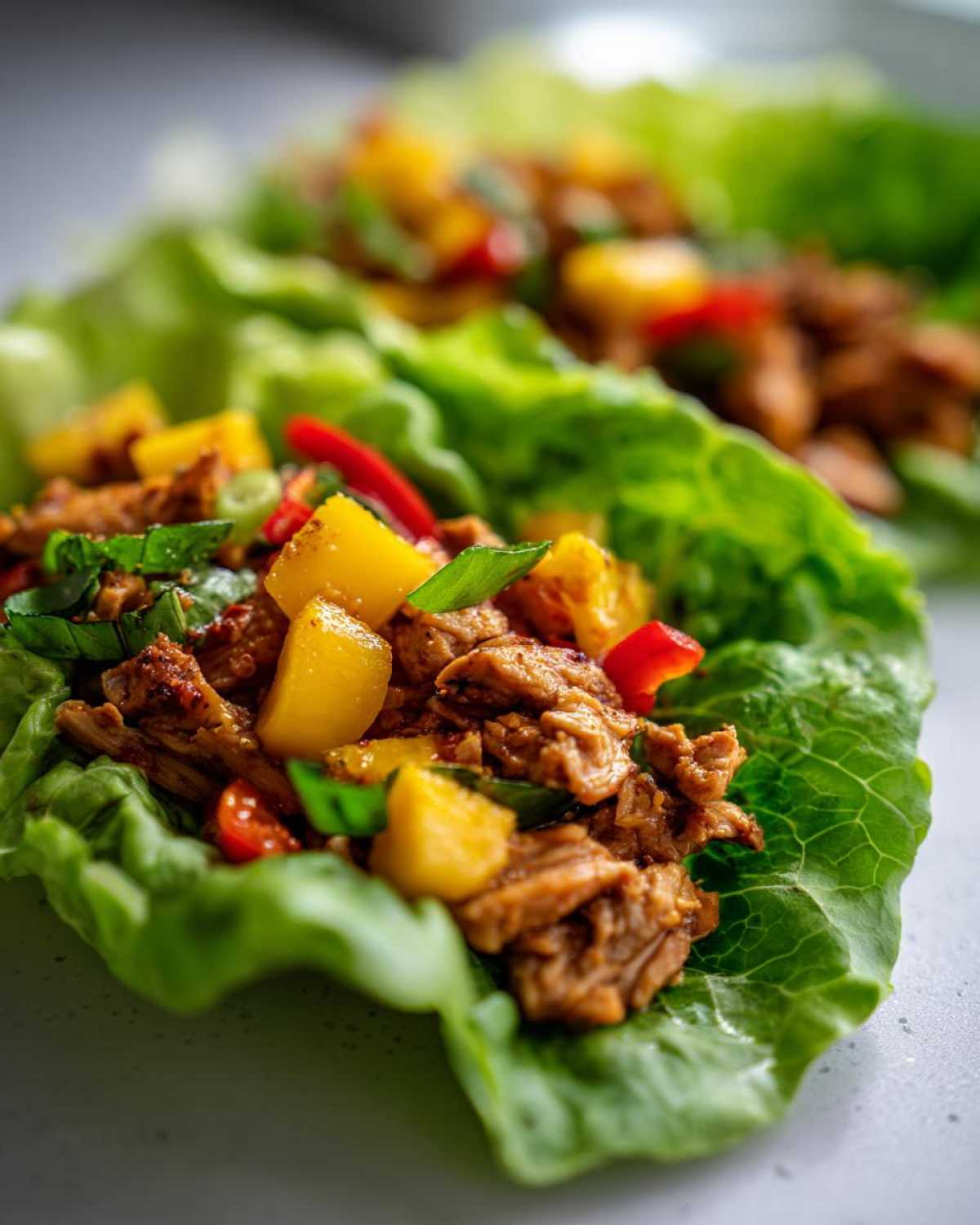 Chili Mango Chicken Lettuce Wraps - detail 3