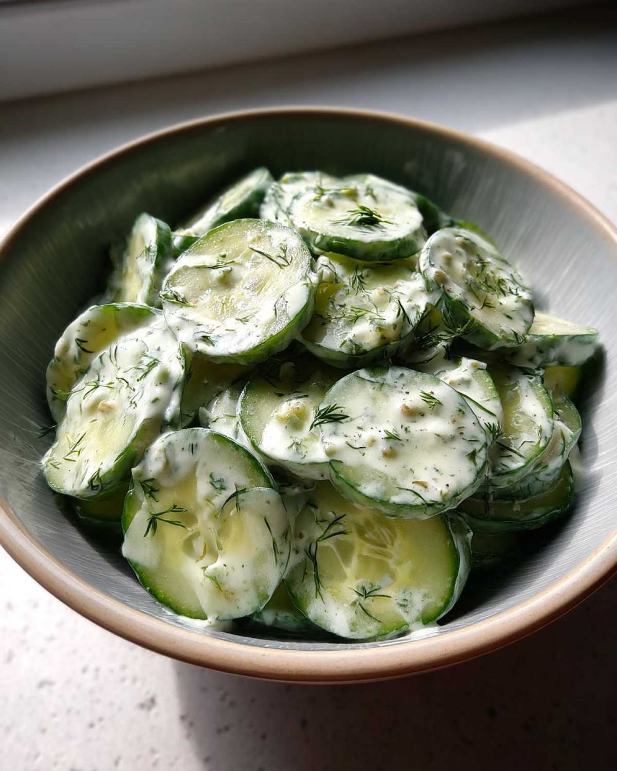 Creamy Dill Cucumber Salad - detail 3