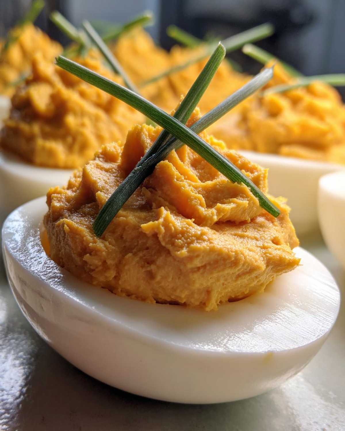 Pumpkin Deviled Eggs - detail 4
