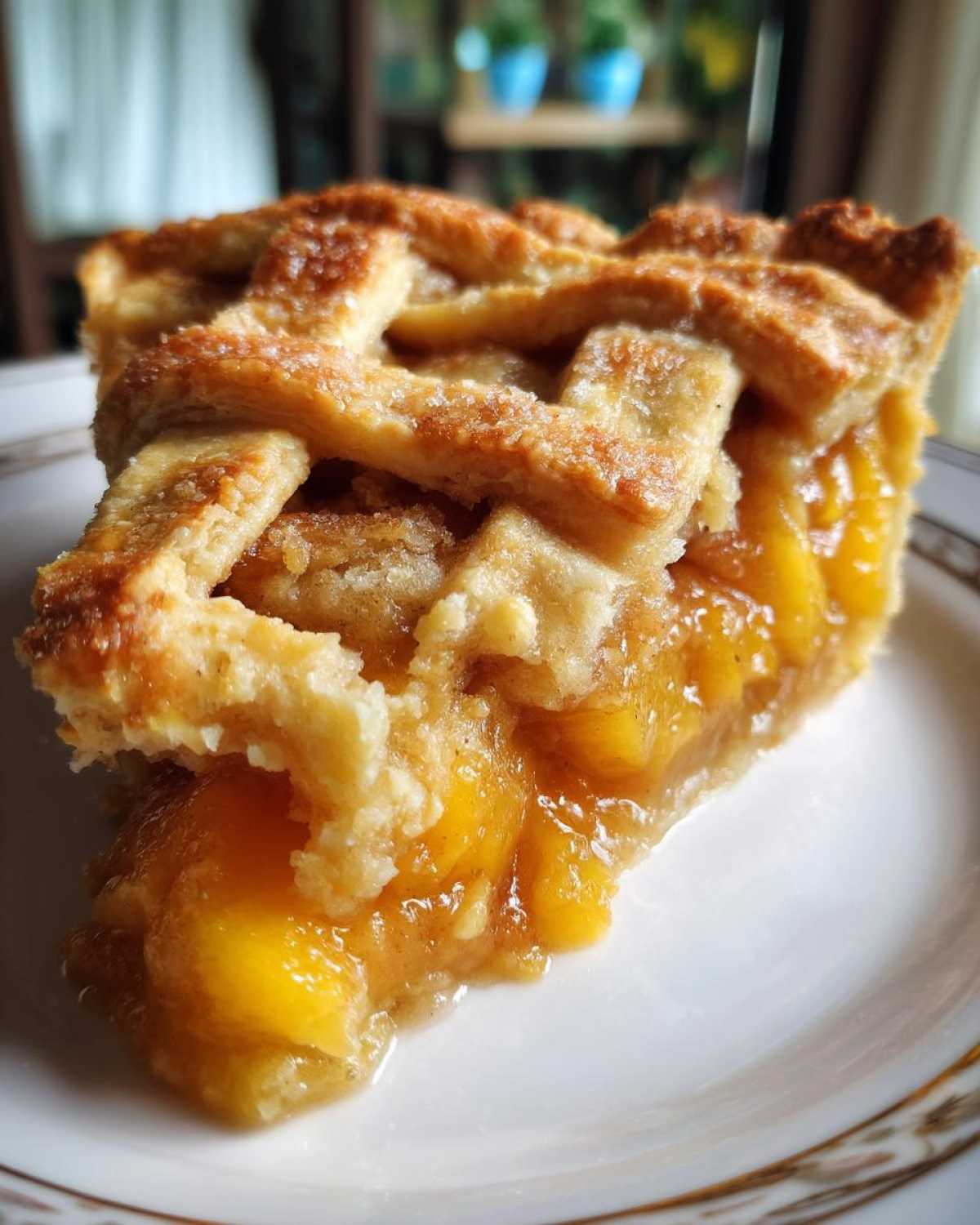 Homestyle Peach Cobbler with Lattice Crust - detail 3