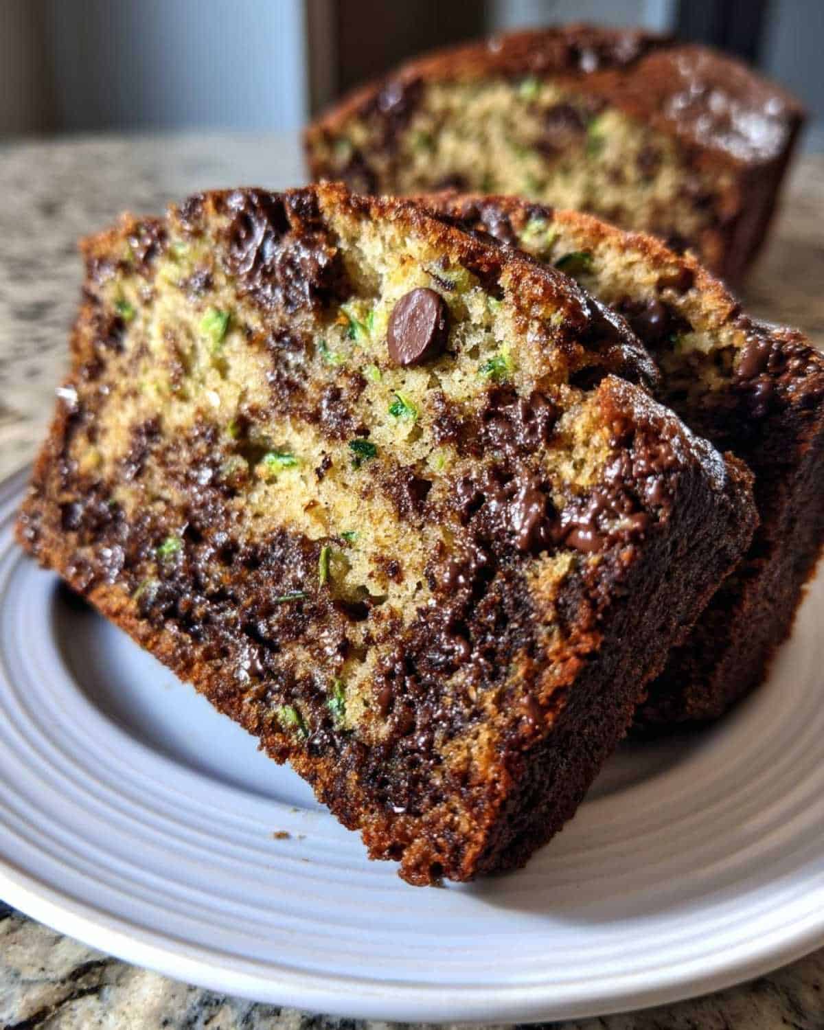 Ultimate Moist Chocolate Chip Zucchini Bread - detail 2
