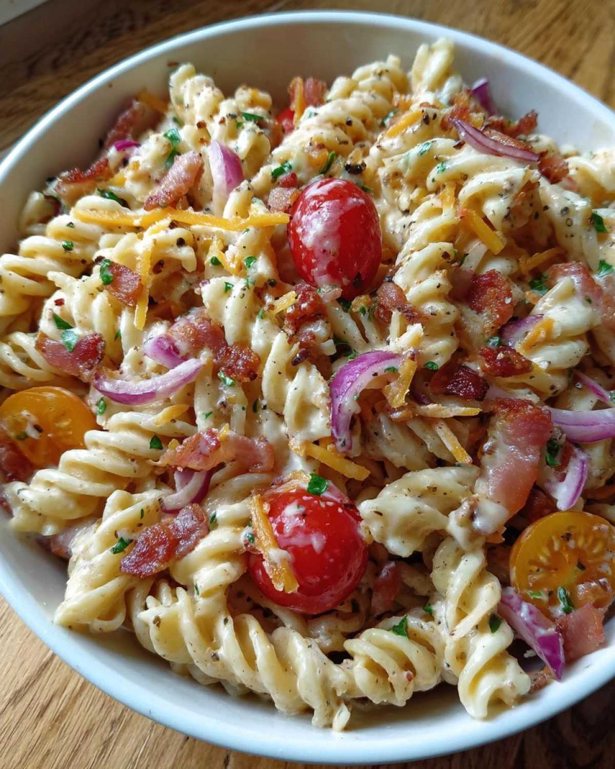 Bacon Ranch Pasta Salad - detail 1