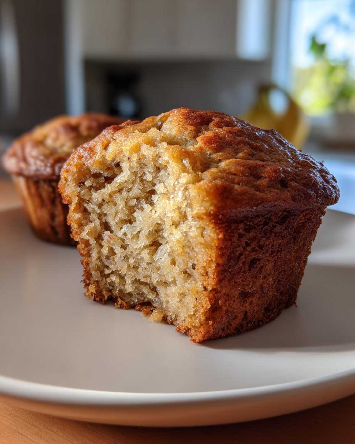 Vegan banana muffins - detail 3