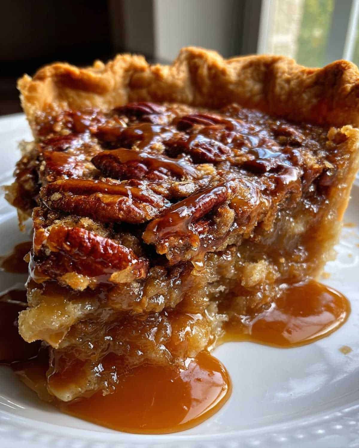 Salted Caramel Bourbon Pecan Pie Cobbler - detail 4