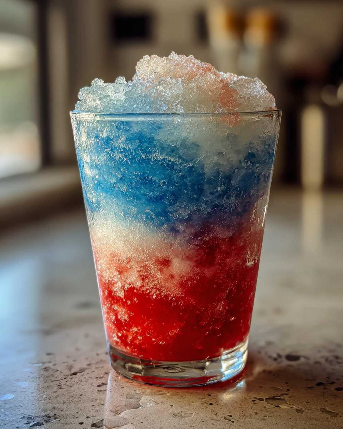 4th of July Red, White, and Blue Frozen Lemonade - detail 2