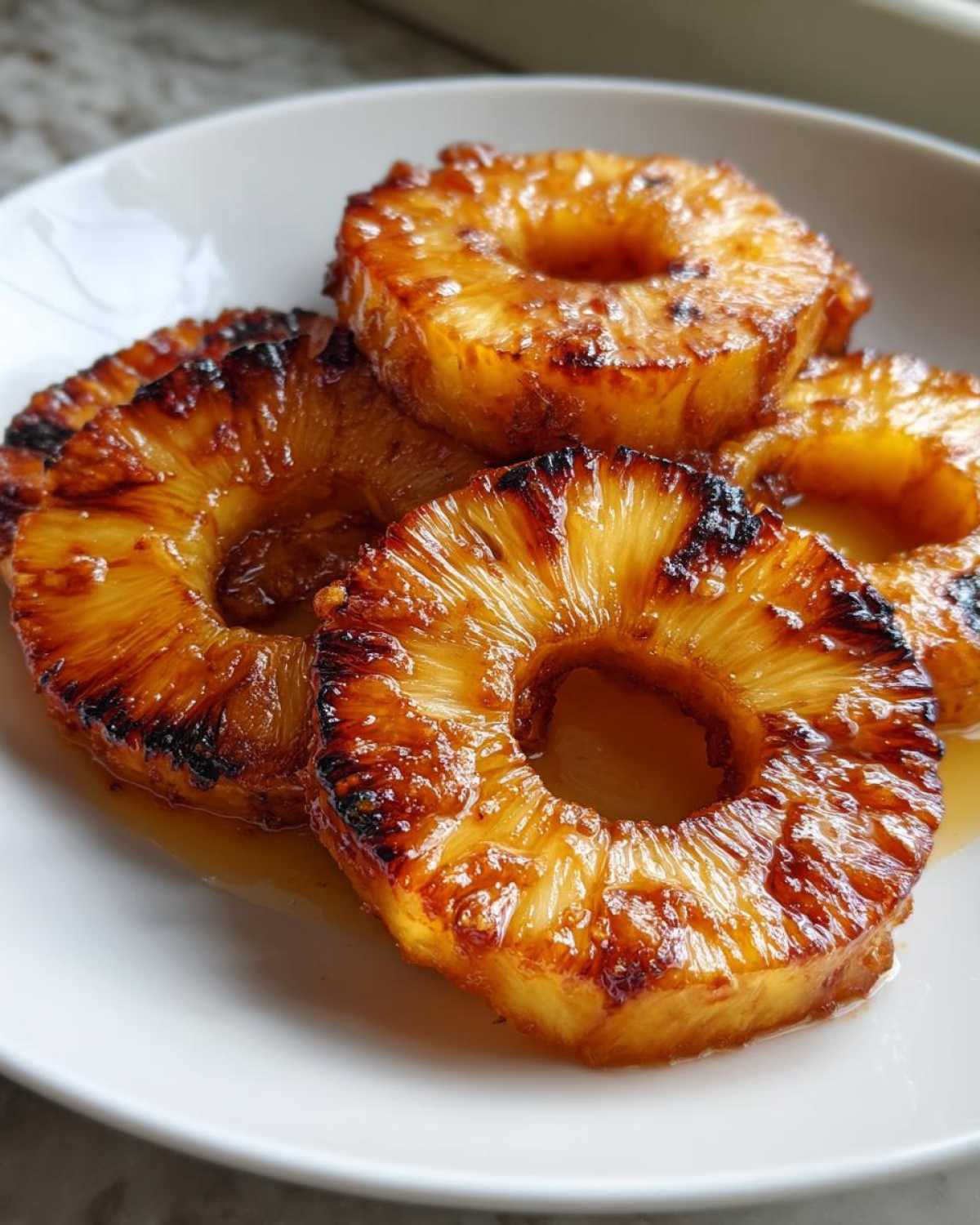 Caramelized Grilled Pineapple Rings (Side or Dessert) - detail 2