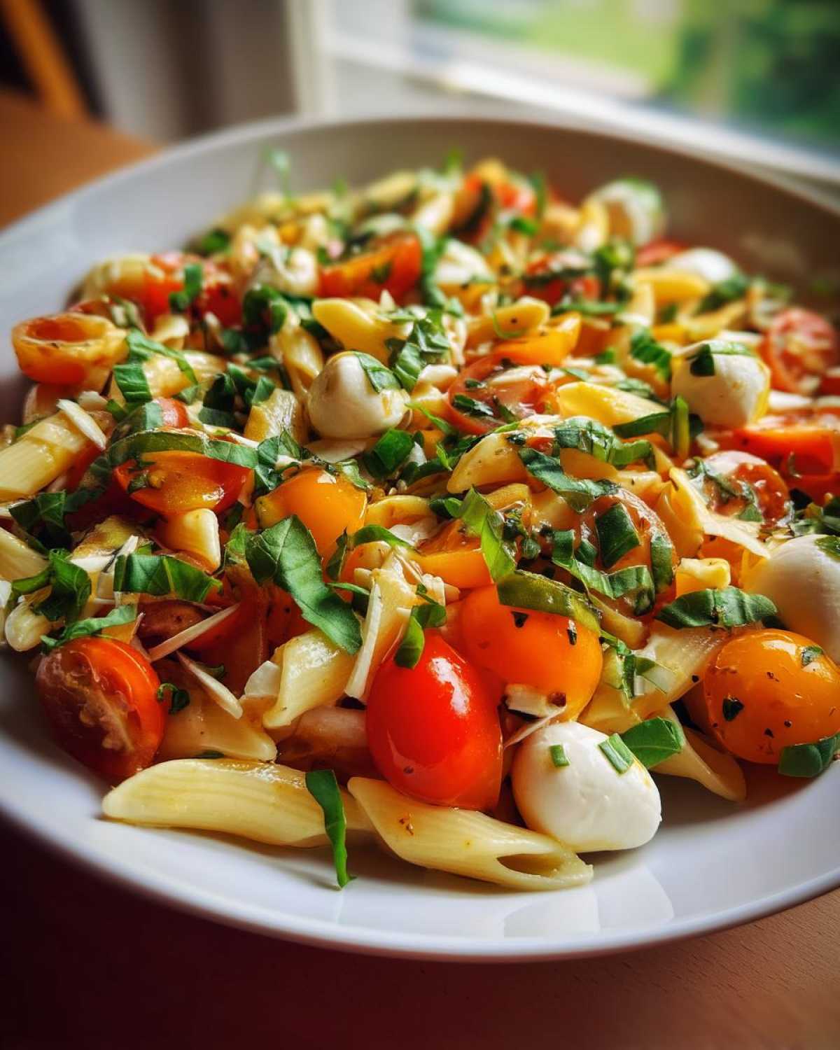 Easy Caprese Pasta Salad - detail 1