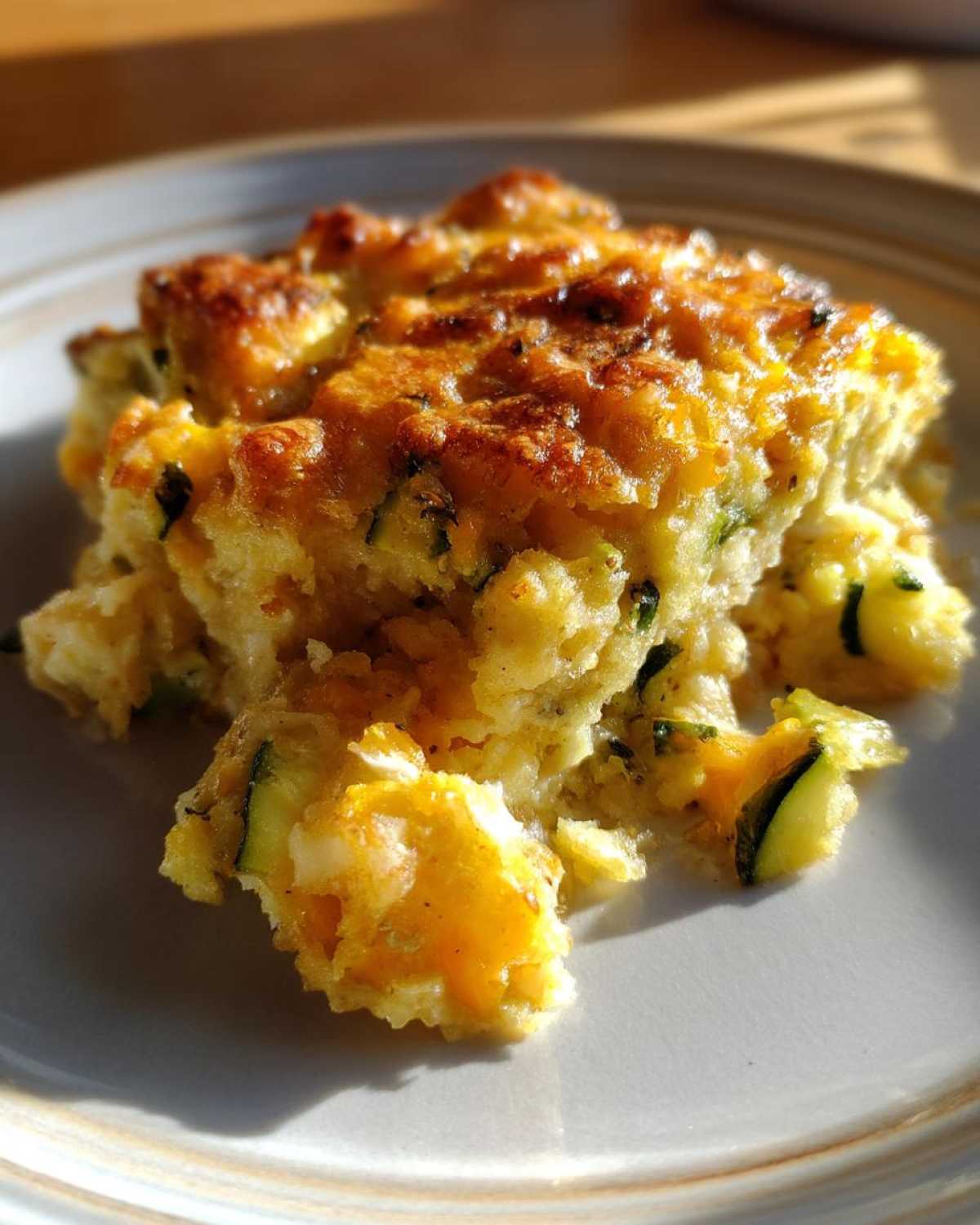 Cheesy Summer Squash Casserole - detail 2