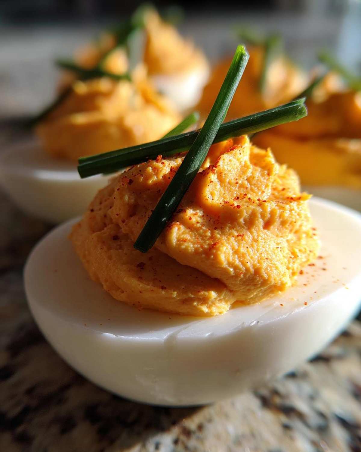 Pumpkin Deviled Eggs - detail 3
