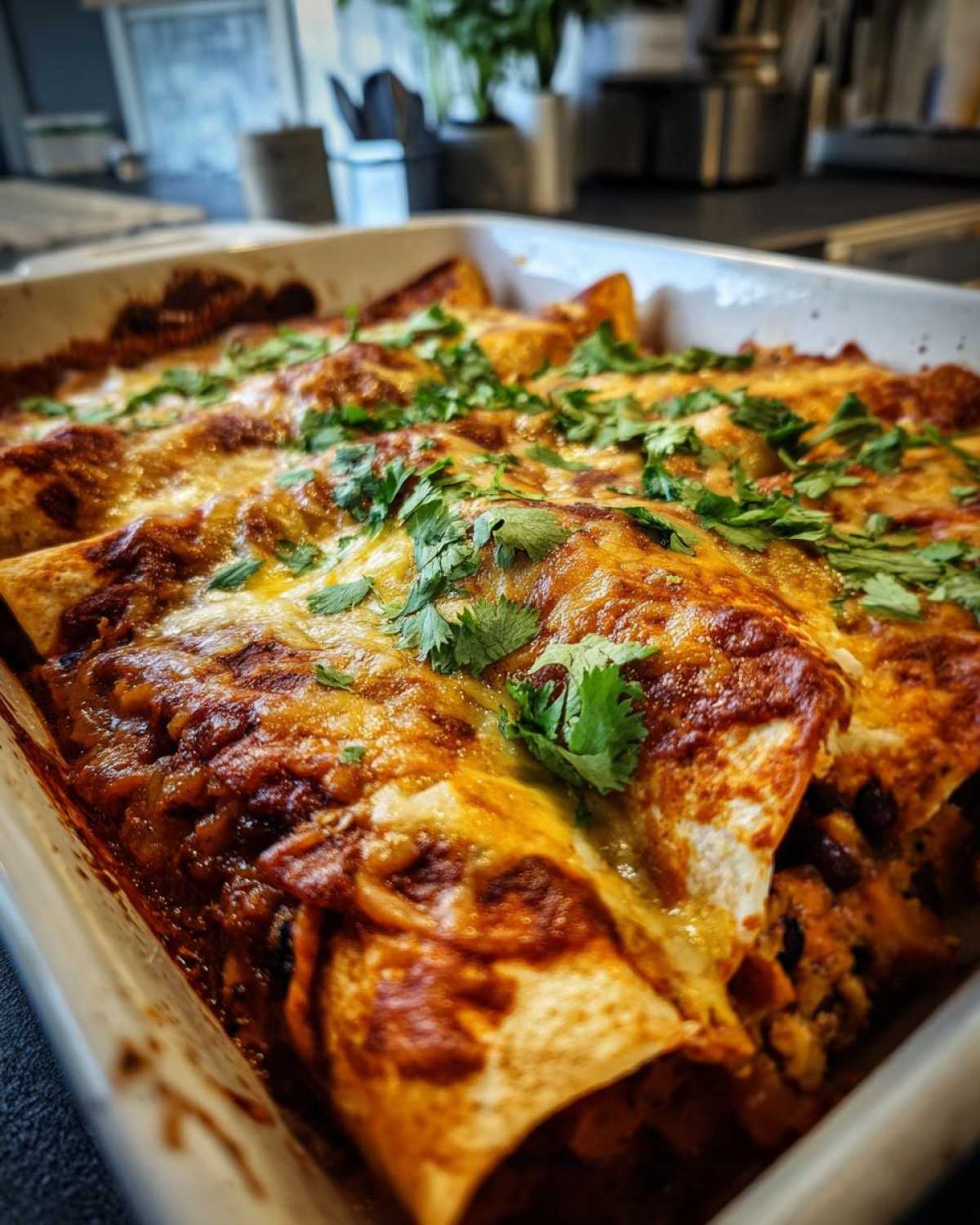 Sweet Potato & Black Bean Enchiladas - detail 1