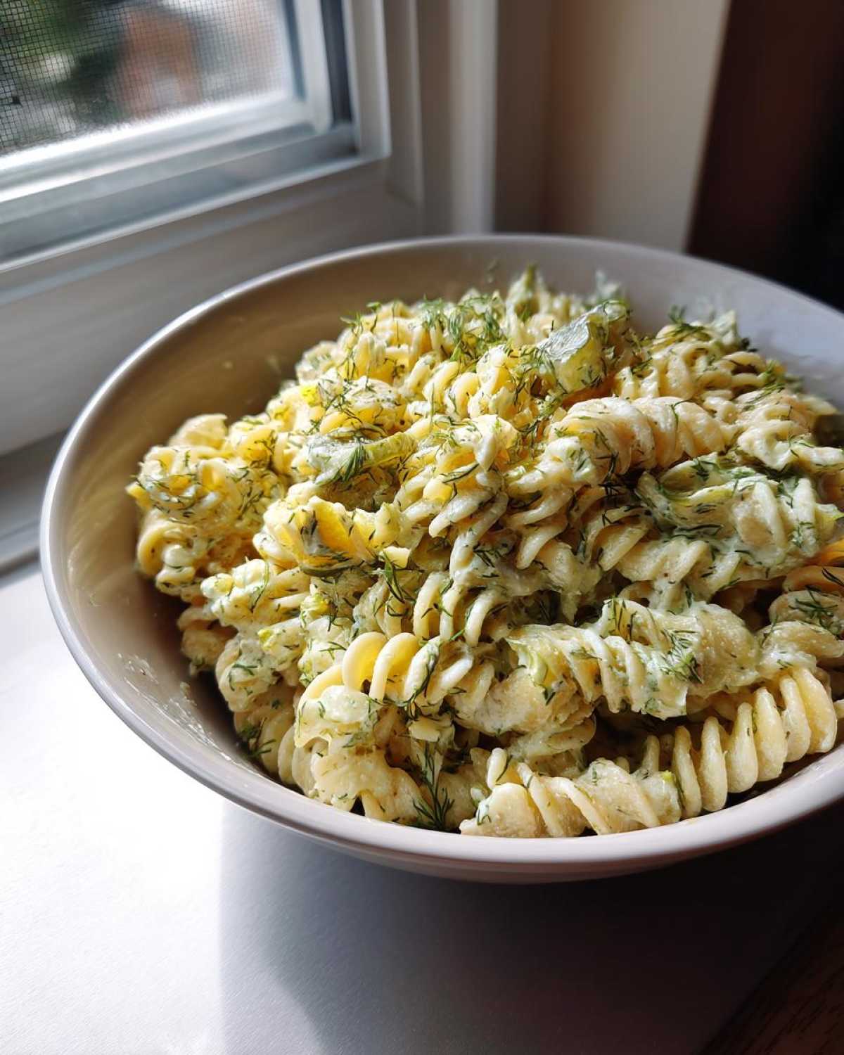 Dill Pickle Pasta Salad - detail 3