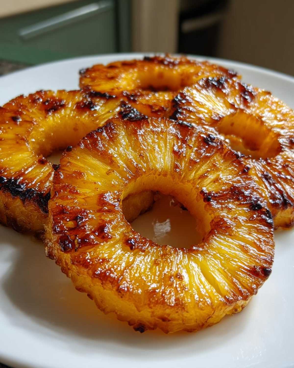 Caramelized Grilled Pineapple Rings (Side or Dessert) - detail 1