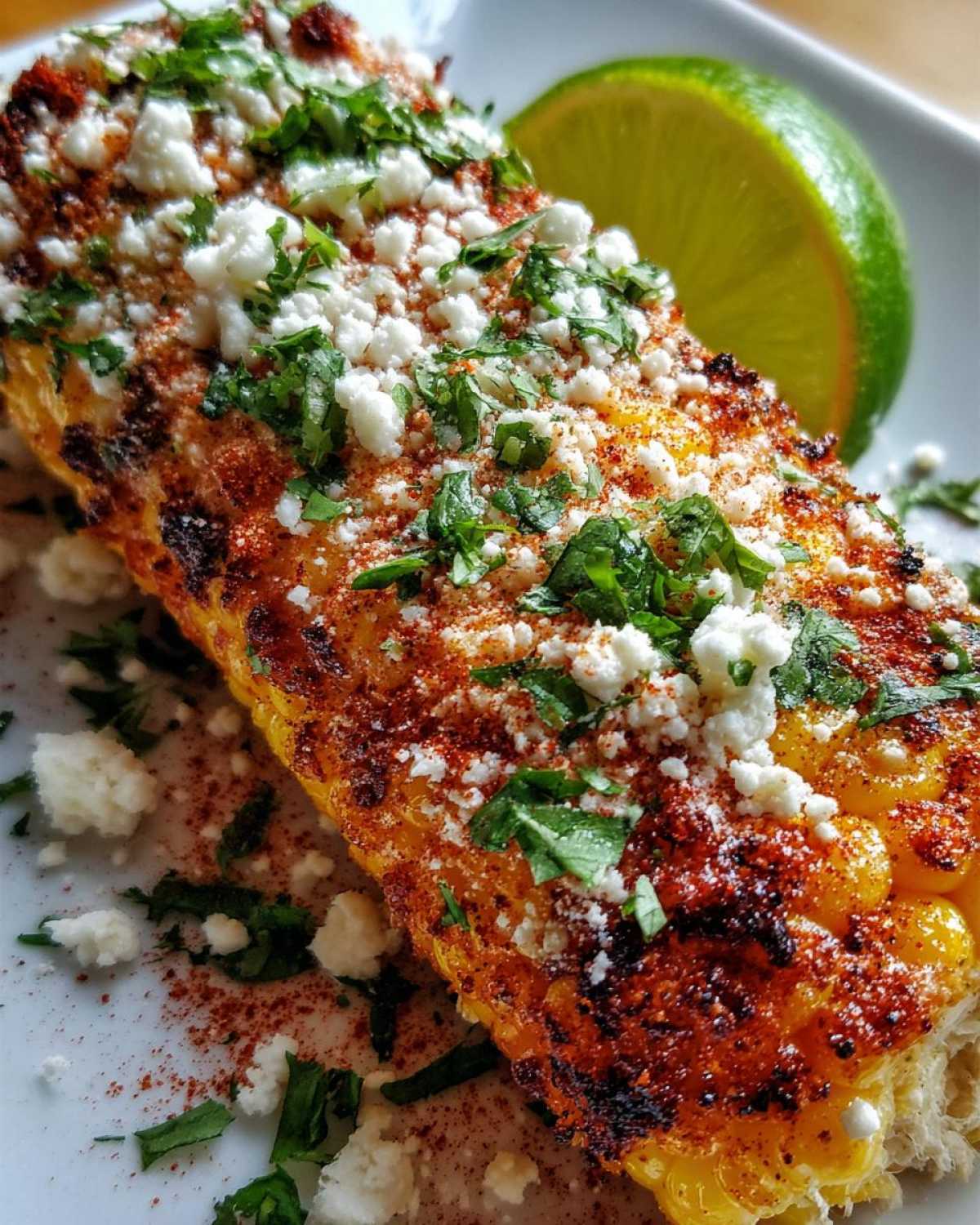 Mexican street corn garnish - detail 2