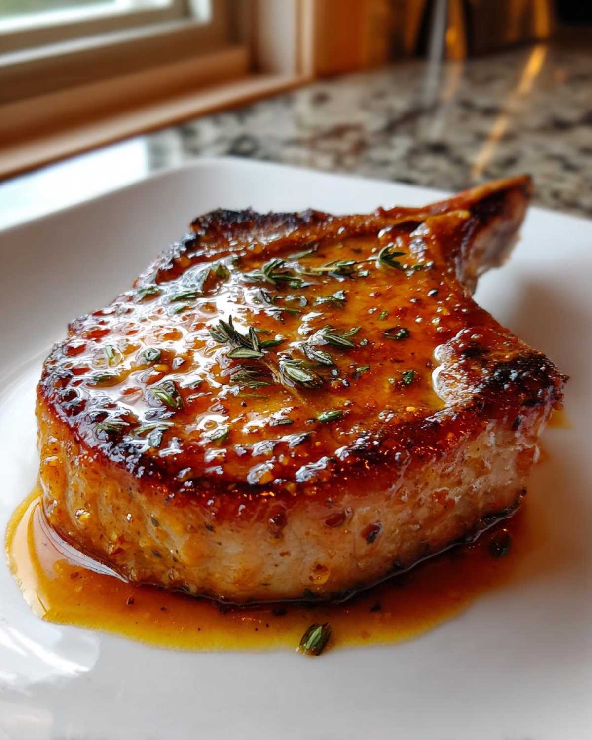 Apple Cider Glazed Pork Chops - detail 3
