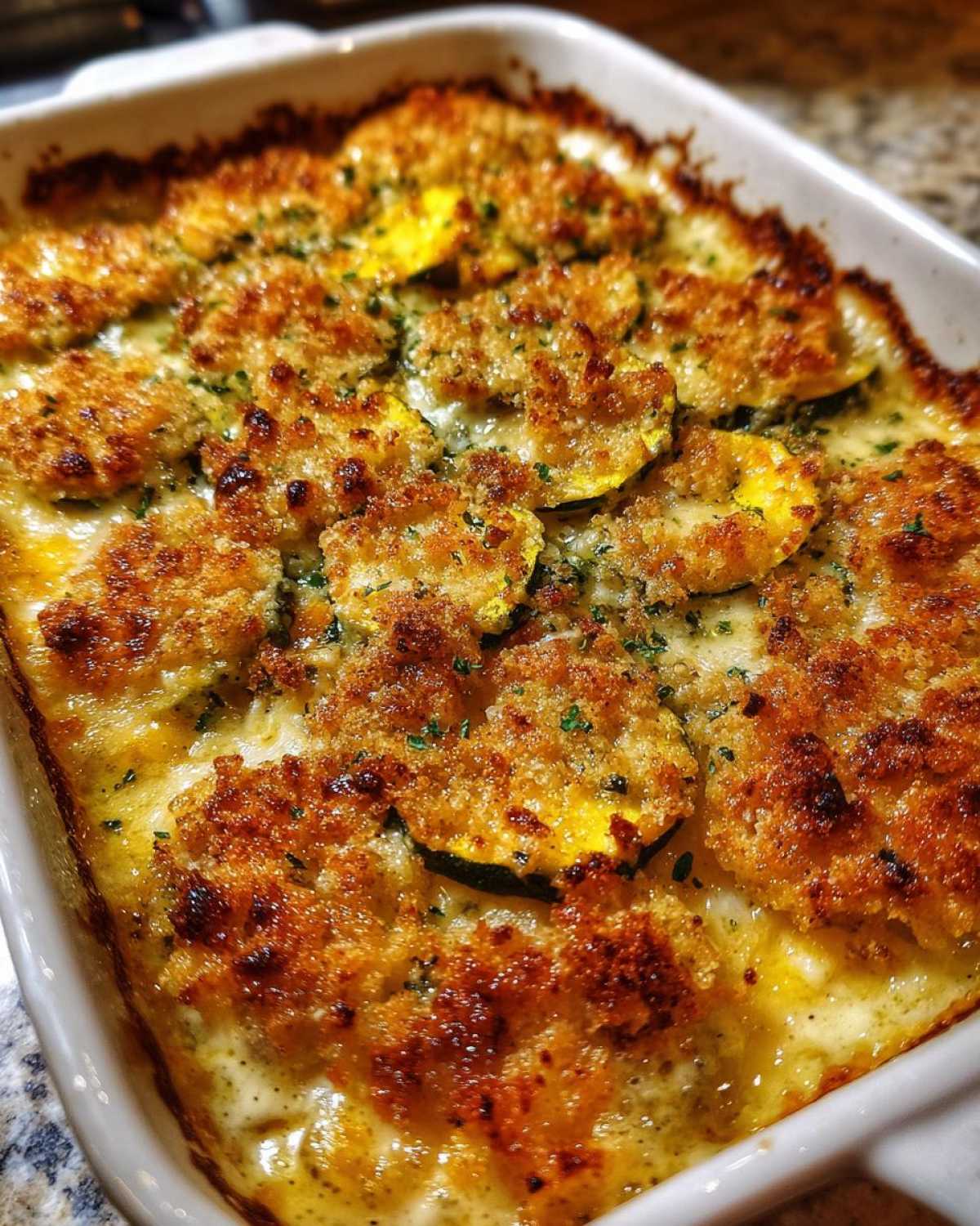 Summer squash casserole - detail 3