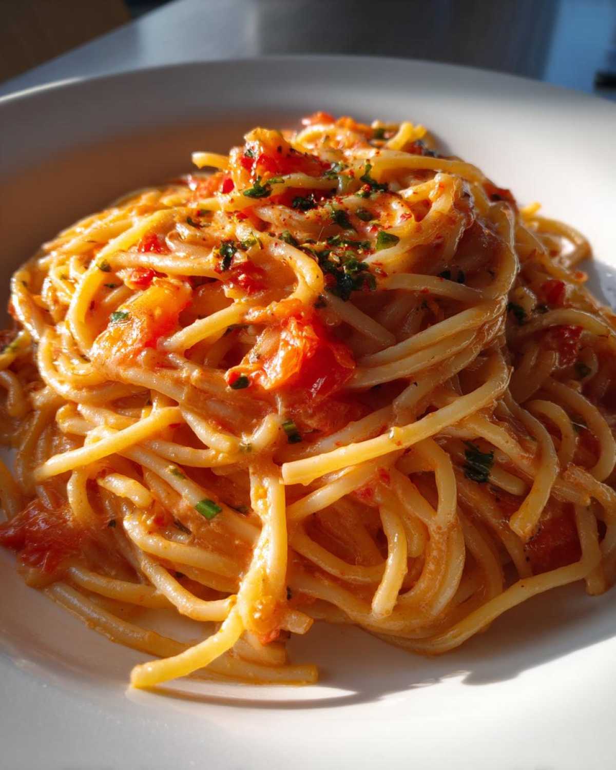 Easy One Pot Creamy Tomato Pasta - detail 2