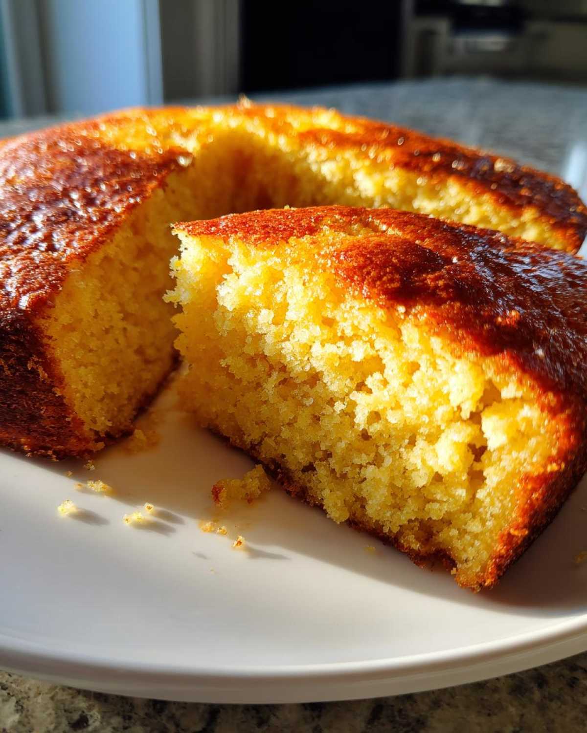 Skillet Honey Cornbread - detail 2