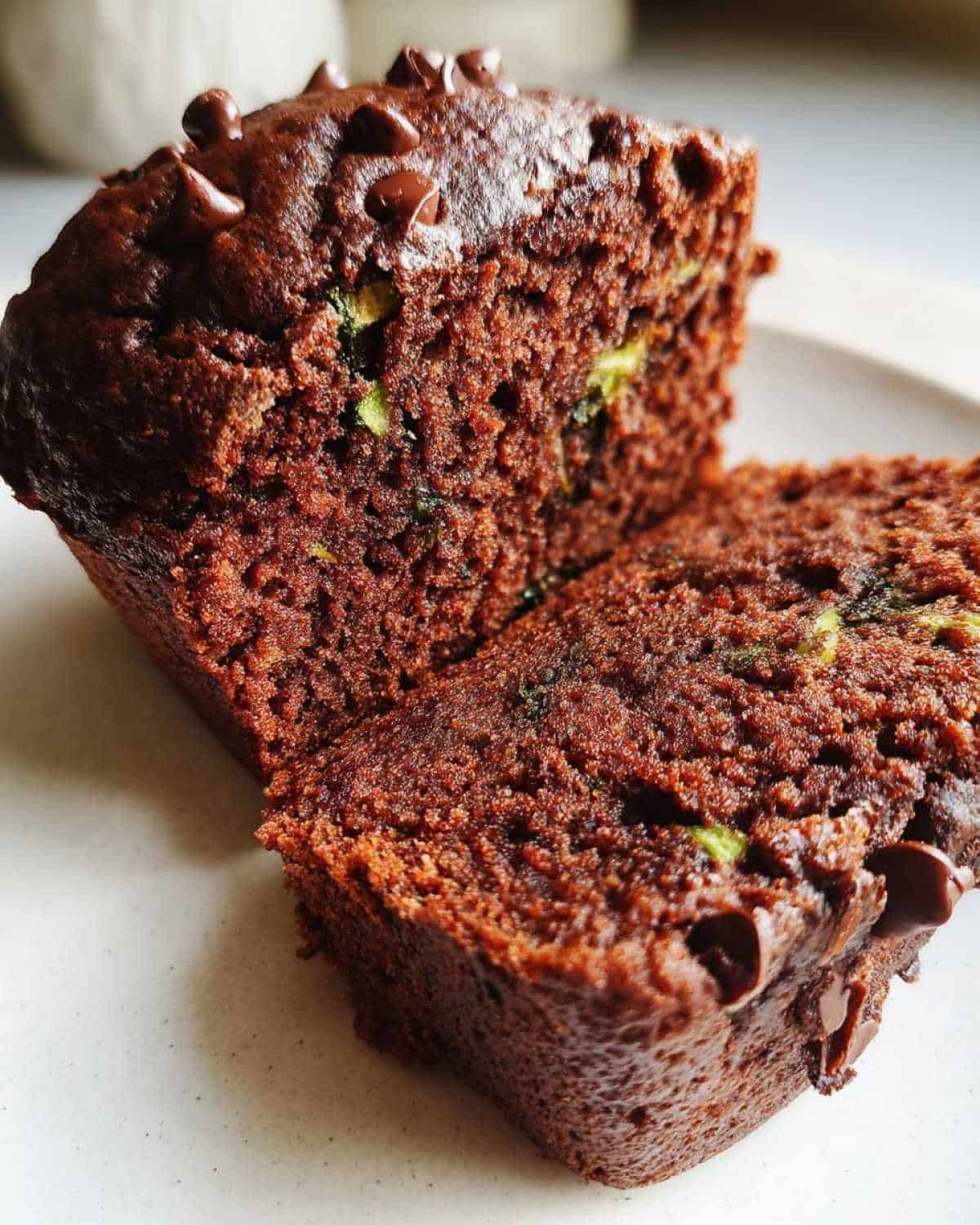 Double Chocolate Zucchini Muffins - detail 1