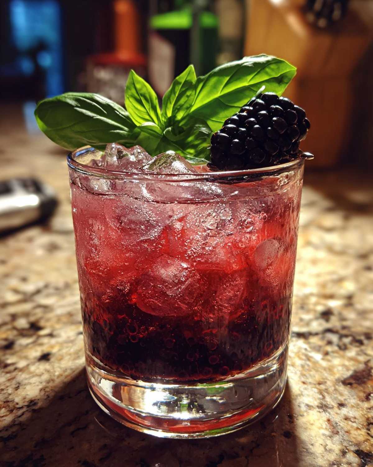 Blackberry Basil Gin Smash - detail 2