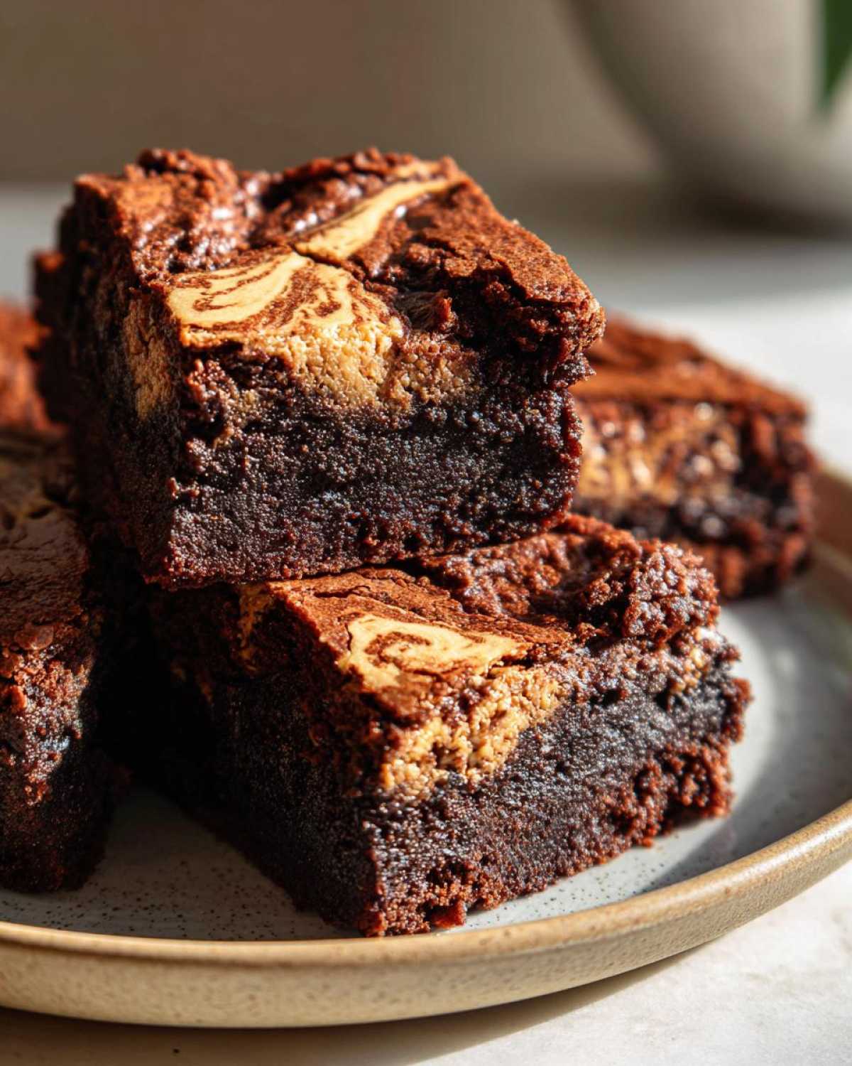 Tahini Swirl Brownies - detail 2