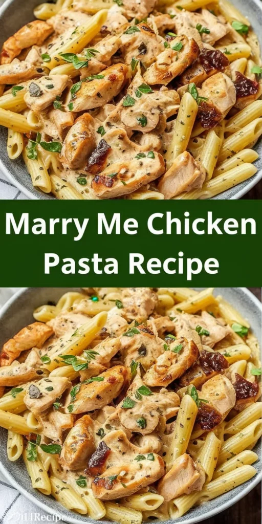 Marry Me Chicken Pasta