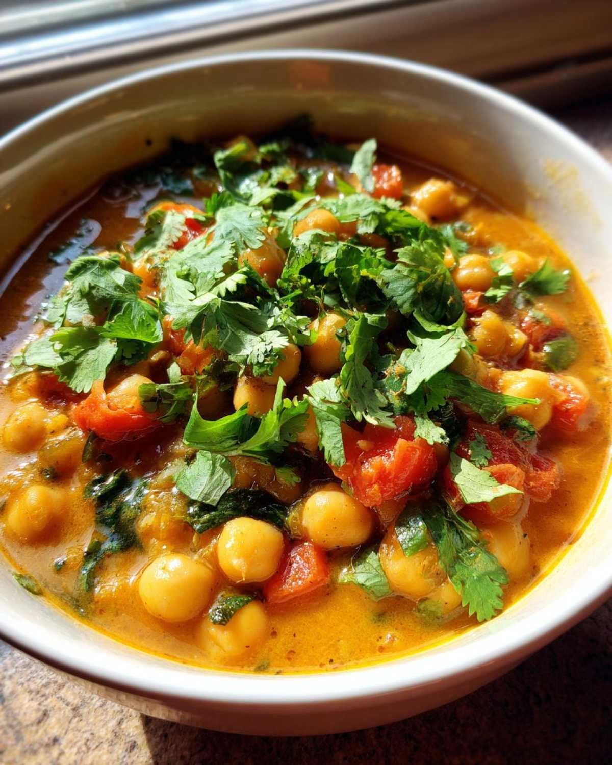 Coconut Curry Chickpea Stew - detail 2