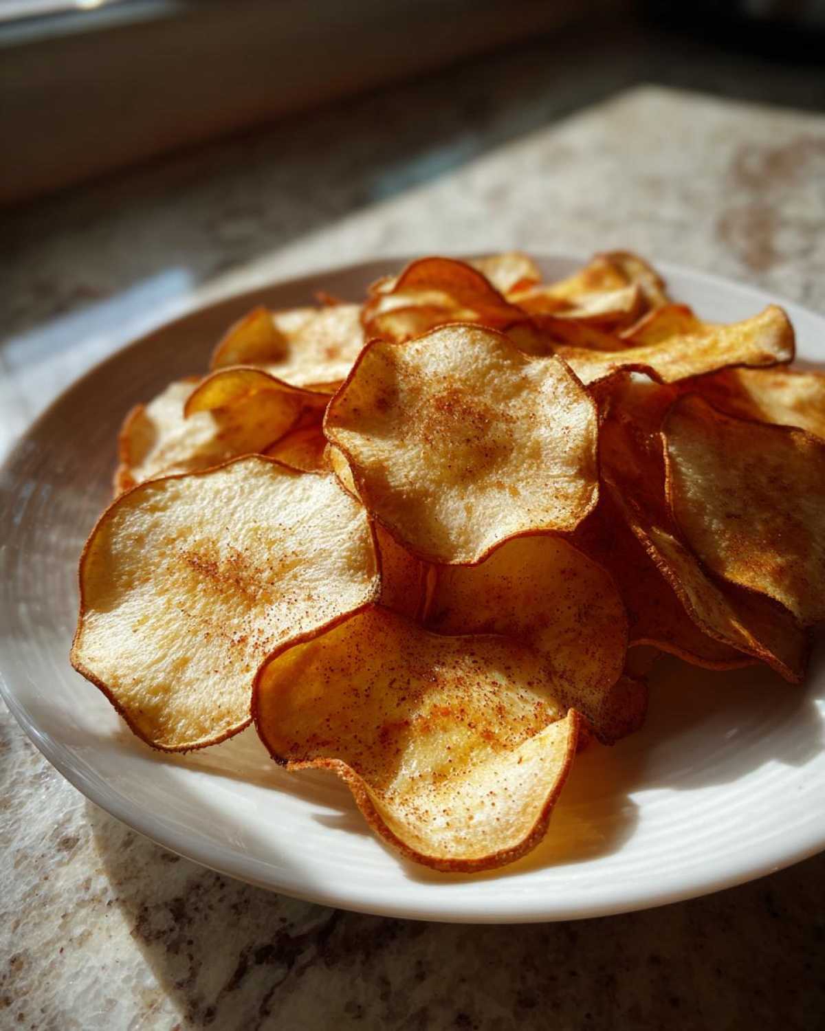 Baked Cinnamon Apple Chips - detail 3
