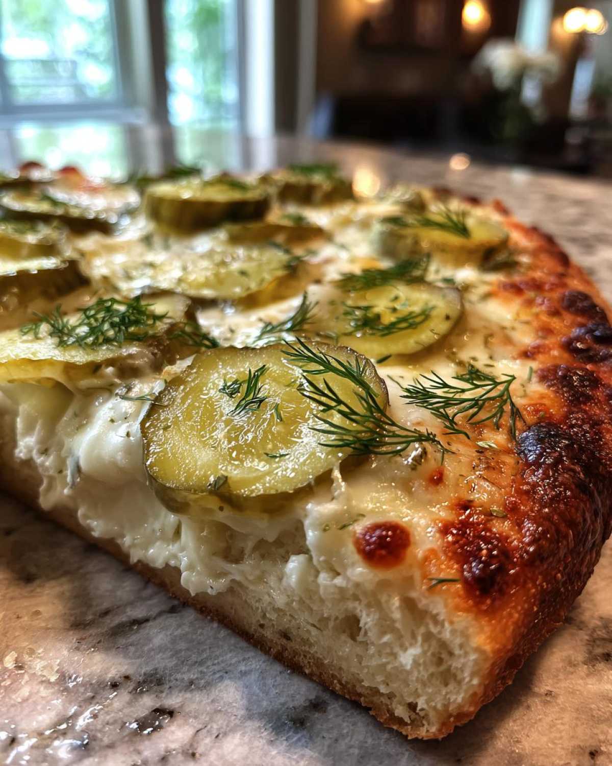 Dill Pickle Pizza - detail 2